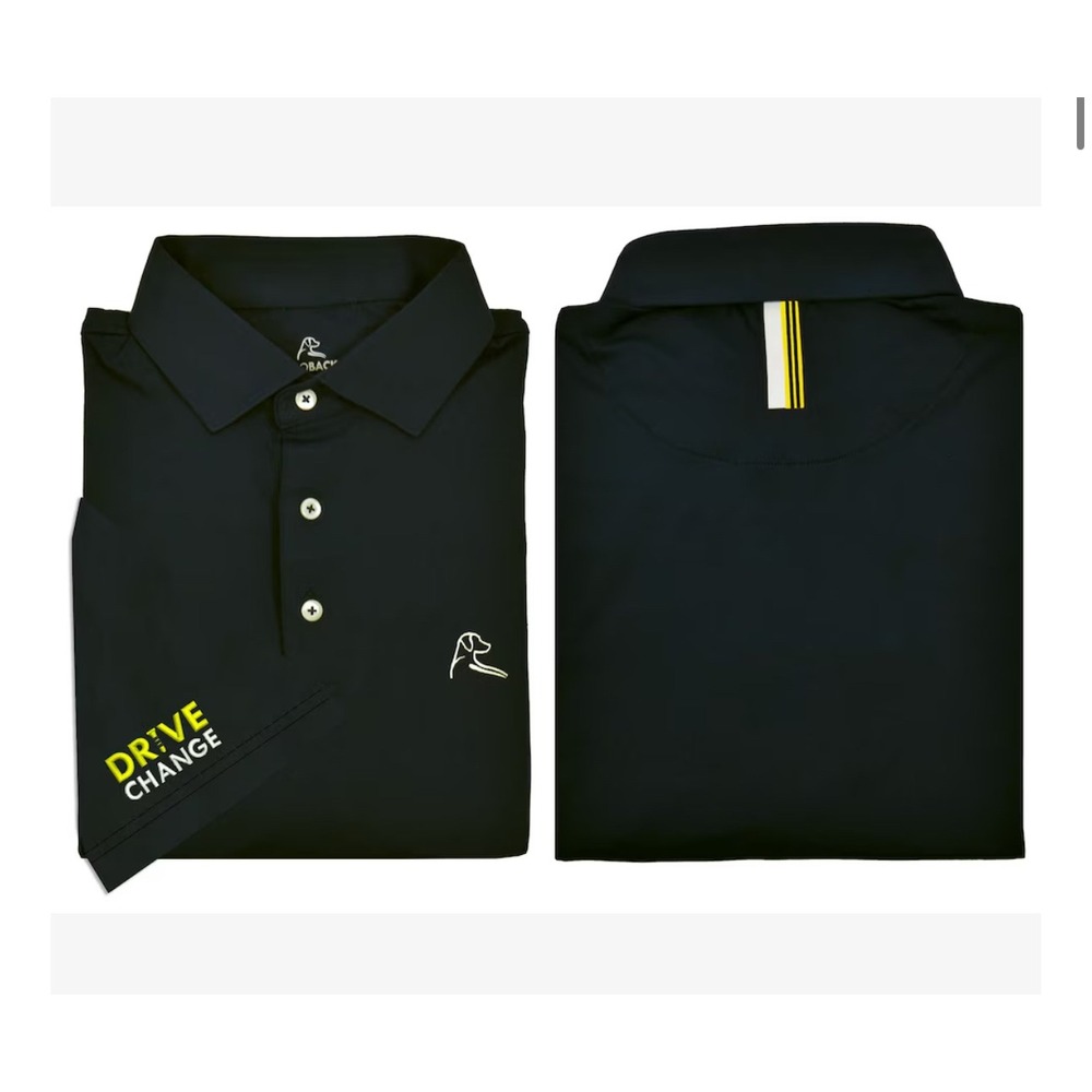 Rhoback The Drive Change Women's Performance Polo Black Black NWT